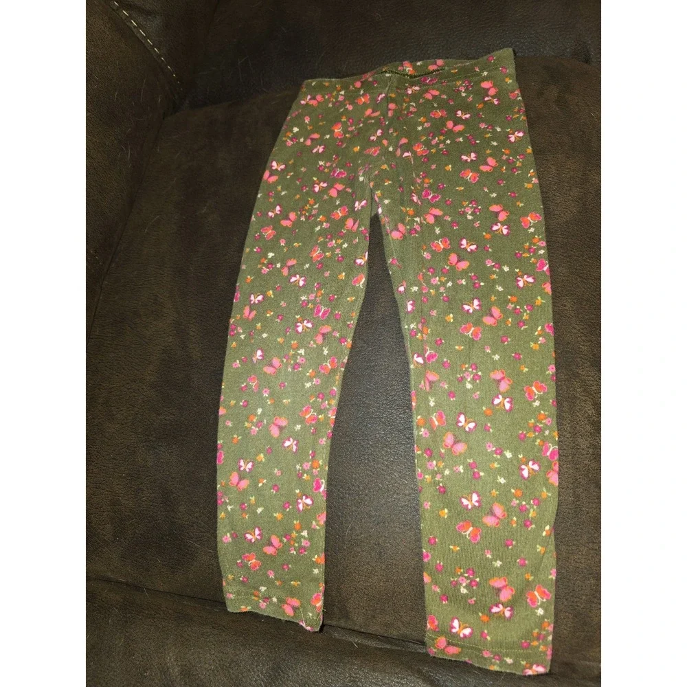 Gymboree butterfly girl top leggings skort lot outfit size 4